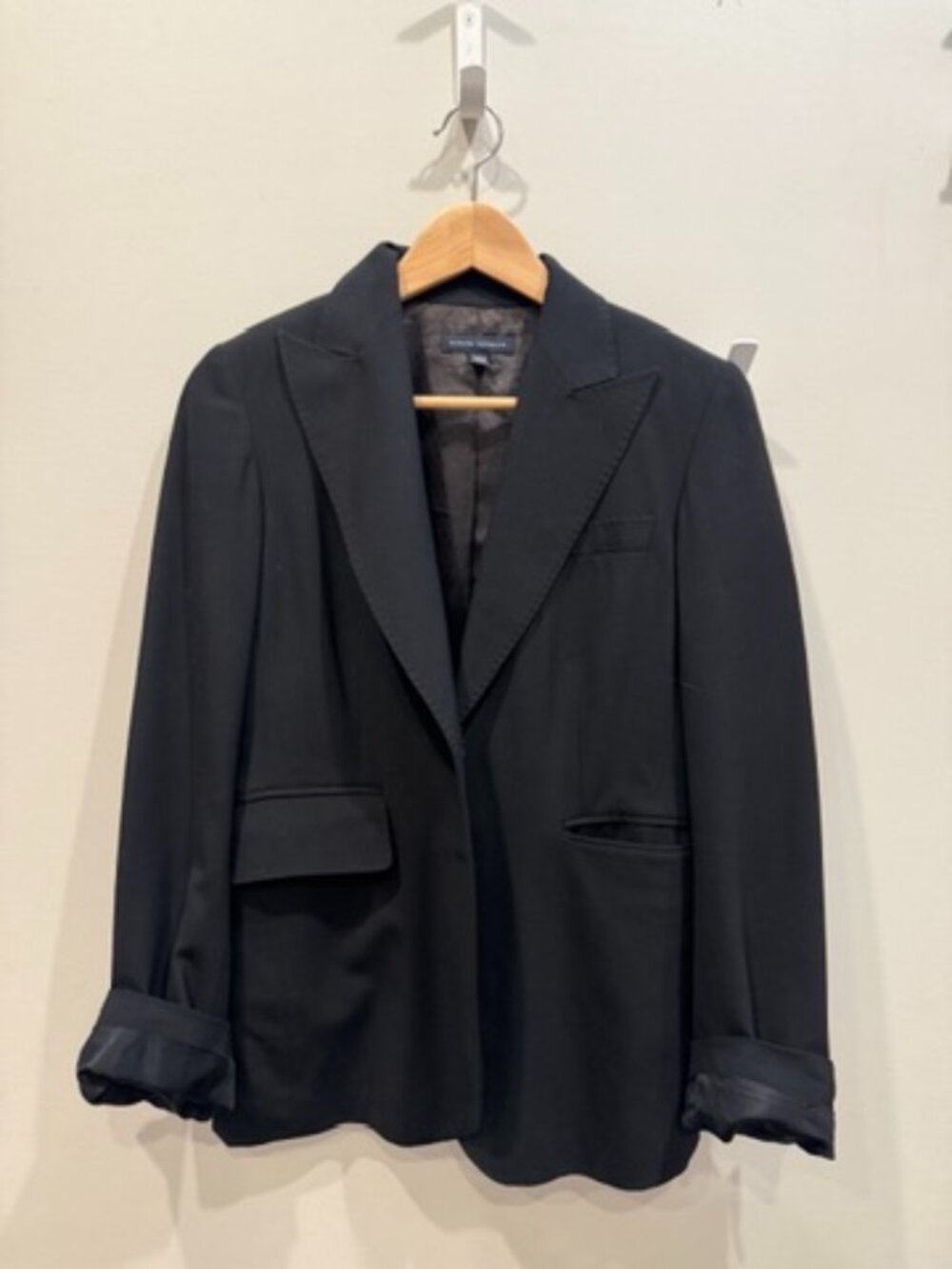 Banana Republic Wool Blazer — Women's Size 4, Black